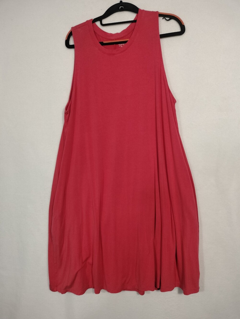 Time and Tru Coral Pink Sleeveless Swing Tunic
